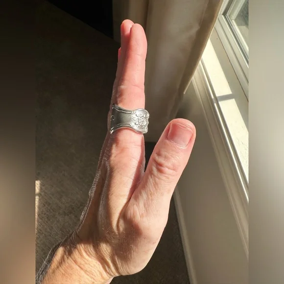 “J” Spoon Ring - Picture 7 of 14